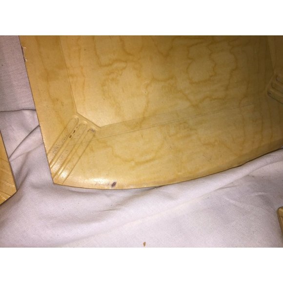 Set of 5 Vintage Natural Wood Serving Trays Breakfast Tray - Mallard Duck Art - Picture 4 of 5